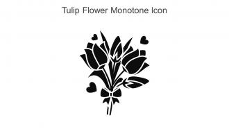 Tulip Flower Monotone Icon In Powerpoint Pptx Png And Editable Eps Format