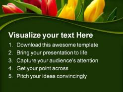 Tulips bouquet beauty powerpoint templates and powerpoint backgrounds 0311