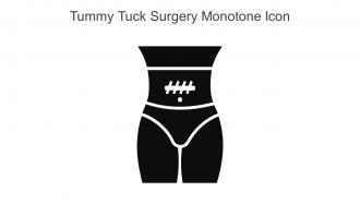 Tummy Tuck Surgery Monotone Icon In Powerpoint Pptx Png And Editable Eps Format