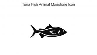 Tuna Fish Animal Monotone Icon In Powerpoint Pptx Png And Editable Eps Format