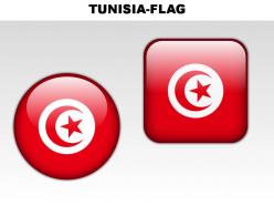 Tunisia country powerpoint flags