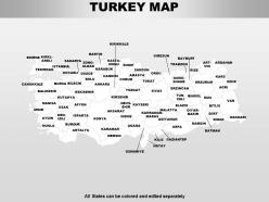 Turkey powerpoint maps