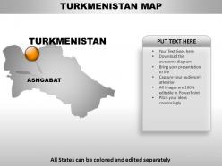 Turkmenistan country powerpoint maps