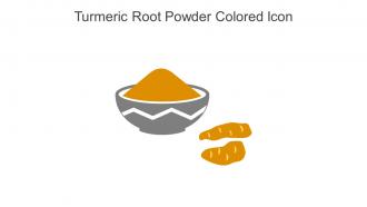 Turmeric Root Powder Colored Icon In Powerpoint Pptx Png And Editable Eps Format