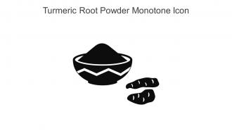 Turmeric Root Powder Monotone Icon In Powerpoint Pptx Png And Editable Eps Format