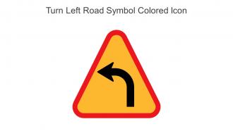 Turn Left Road Symbol Colored Icon In Powerpoint Pptx Png And Editable Eps Format