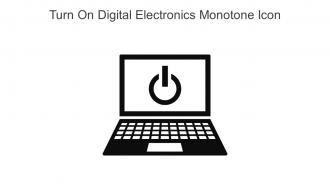 Turn On Digital Electronics Monotone Icon In Powerpoint Pptx Png And Editable Eps Format