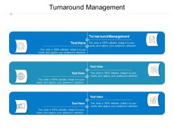 Turnaround management ppt powerpoint presentation file information cpb