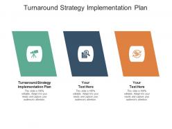 Turnaround strategy implementation plan ppt powerpoint presentation ideas deck cpb