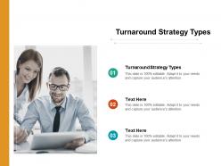 Turnaround strategy types ppt powerpoint presentation infographic template tips cpb