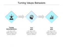 Turning values behaviors ppt powerpoint presentation model deck cpb