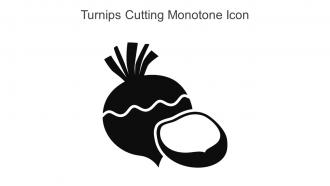 Turnips Cutting Monotone Icon In Powerpoint Pptx Png And Editable Eps Format