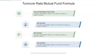 Turnover Rate Mutual Fund Formula In Powerpoint And Google Slides Cpb