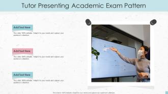 Tutor Presenting Academic Exam Pattern