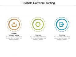 Tutorials software testing ppt powerpoint presentation summary background designs cpb