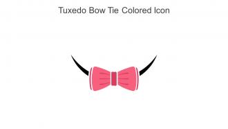 Tuxedo Bow Tie Colored Icon In Powerpoint Pptx Png And Editable Eps Format