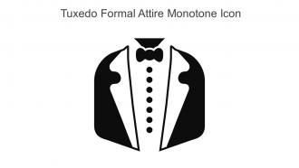 Tuxedo Formal Attire Monotone Icon In Powerpoint Pptx Png And Editable Eps Format