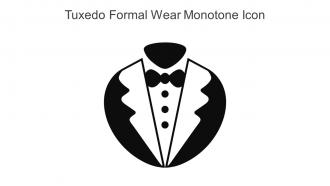 Tuxedo Formal Wear Monotone Icon In Powerpoint Pptx Png And Editable Eps Format