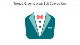 Tuxedo Grooms Wear Suit Colored Icon In Powerpoint Pptx Png And Editable Eps Format