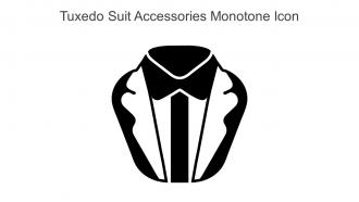 Tuxedo Suit Accessories Monotone Icon In Powerpoint Pptx Png And Editable Eps Format