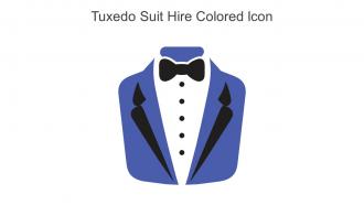 Tuxedo Suit Hire Colored Icon In Powerpoint Pptx Png And Editable Eps Format
