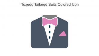 Tuxedo Tailored Suits Colored Icon In Powerpoint Pptx Png And Editable Eps Format