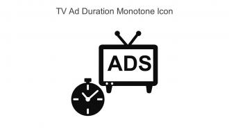 Tv Ad Duration Monotone Icon In Powerpoint Pptx Png And Editable Eps Format