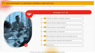 TV Advertisements To Promote Products And Services Online Marketing Plan To Generate Website Traffic MKT SS V