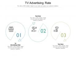 Tv advertising rate ppt powerpoint presentation model graphics template cpb