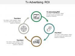 Tv advertising roi ppt powerpoint presentation visual aids styles cpb