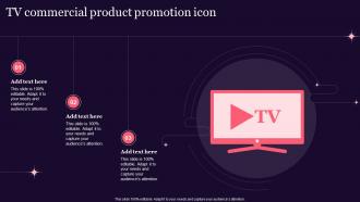 TV Commercial Product Promotion Icon