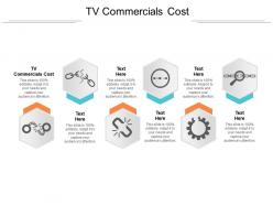 Tv commercials cost ppt powerpoint presentation slides graphics cpb