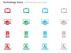 Tv laptop mobile computer ppt icons graphics