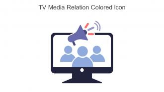 Tv Media Relation Colored Icon In Powerpoint Pptx Png And Editable Eps Format