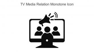 Tv Media Relation Monotone Icon In Powerpoint Pptx Png And Editable Eps Format