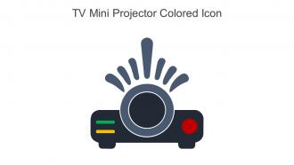 TV Mini Projector Colored Icon In Powerpoint Pptx Png And Editable Eps Format