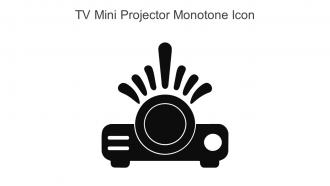 TV Mini Projector Monotone Icon In Powerpoint Pptx Png And Editable Eps Format