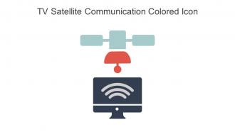 Tv Satellite Communication Colored Icon In Powerpoint Pptx Png And Editable Eps Format