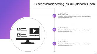 TV Series Broadcasting On OTT Platforms Icon
