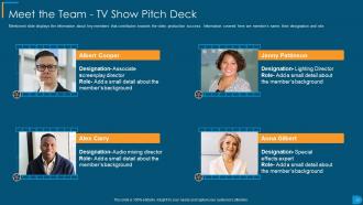 TV Show Pitch Deck Ppt Template