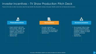TV Show Pitch Deck Ppt Template