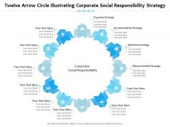 Twelve Arrow Circle Illustrating Corporate Social Responsibility Strategy