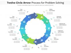 Twelve Circle Arrow Process For Problem Solving