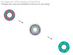 Twelve staged business circle diagram powerpoint slides