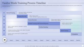 Twelve Week Training Process Timeline