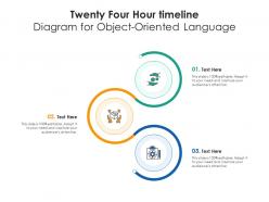 Twenty four hour timeline diagram for object oriented language infographic template