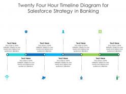 Twenty four hour timeline diagram for salesforce strategy in banking infographic template