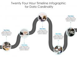 Twenty four hour timeline for data cardinality infographic template