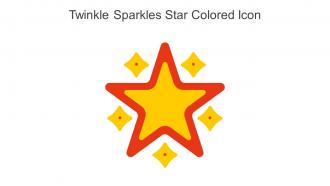 Twinkle Sparkles Star Colored Icon In Powerpoint Pptx Png And Editable Eps Format