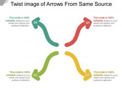 Twist image of arrows from same source